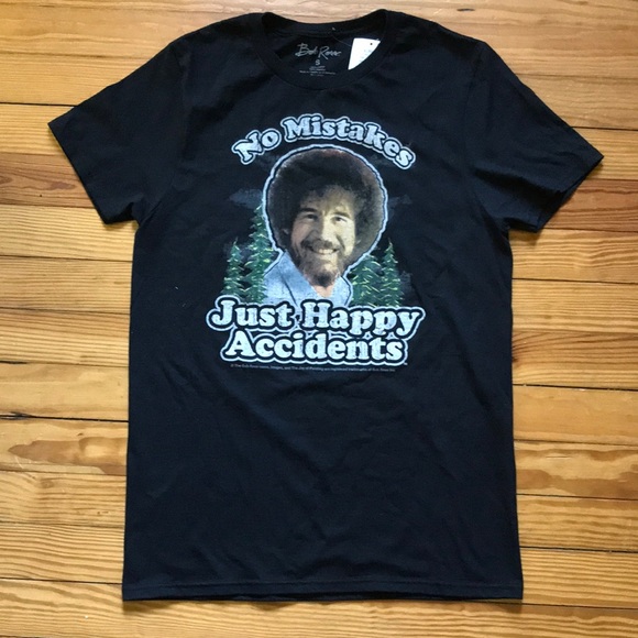 Bob Ross graphic T- women’s sz S BNWT - Picture 1 of 3